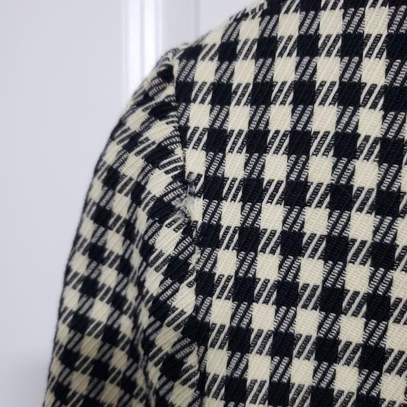 BRAEMAR JEREMY SCOTT 100% Wool Houndstooth Gold Buttons Blazer Jacket - Picture 13 of 14